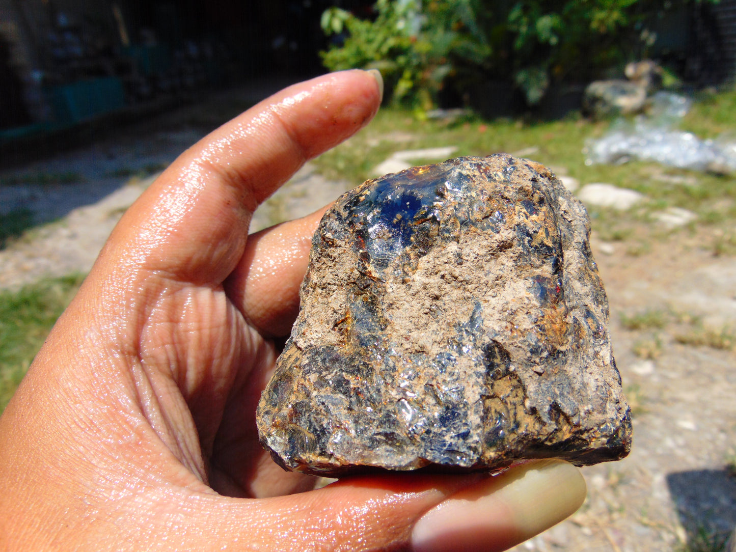 68 gram Rough Raw Indonesian Blue Amber for Healing RBAR20