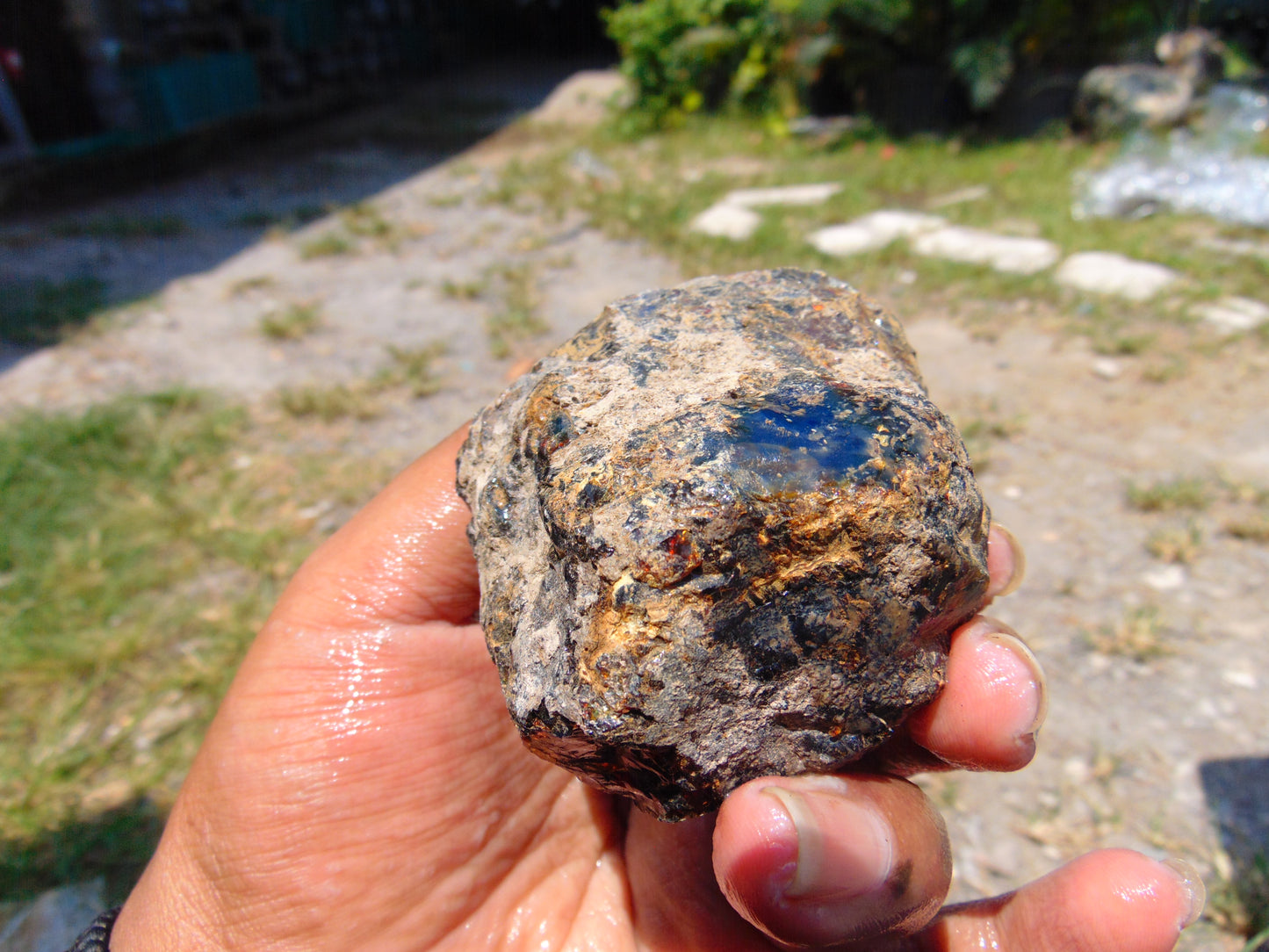 68 gram Rough Raw Indonesian Blue Amber for Healing RBAR20
