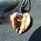 10 gr Heart Pendant Indonesian  White Amber for Healing 25A271