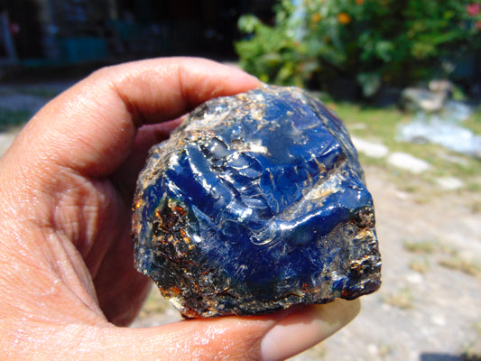 68 gram Rough Raw Indonesian Blue Amber for Healing RBAR20