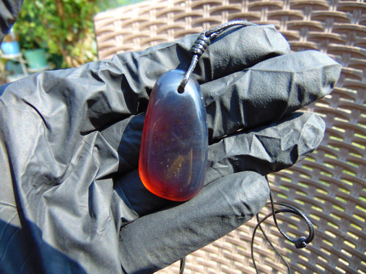 8 gram Pendant Indonesian Blue Amber for Healing a14