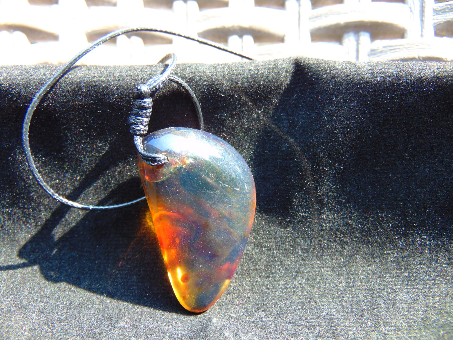 6 gram Pendant Indonesian Blue Amber for Healing PBN422