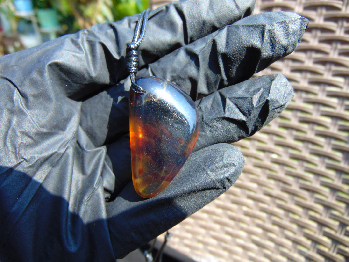 6 gram Pendant Indonesian Blue Amber for Healing PBN422