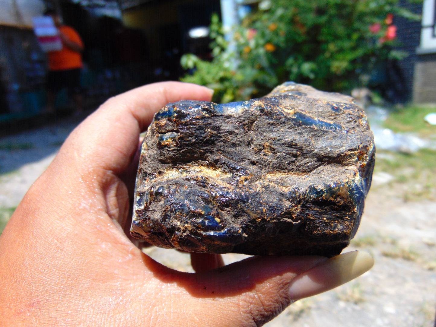 196 gram Rough Raw Indonesian Blue Amber for Healing RBAR47