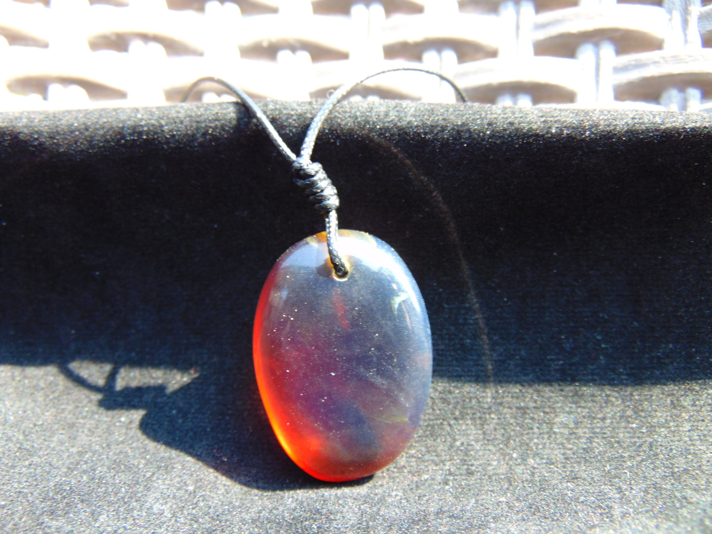 9 gram Pendant Indonesian Blue Amber for Healing N47