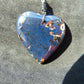 12 gr Heart Pendant Indonesian Blue Amber for Healing 25Y215