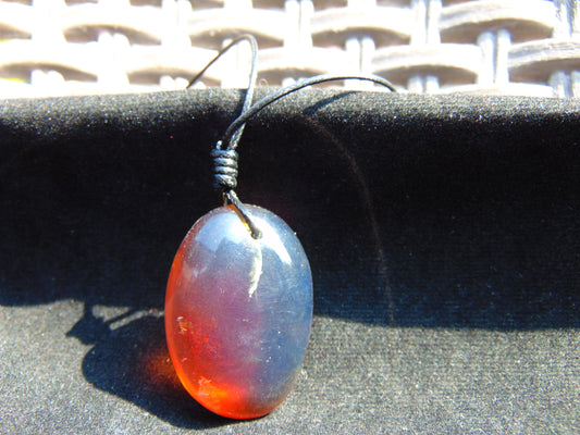 9 gram Pendant Indonesian Blue Amber for Healing N47
