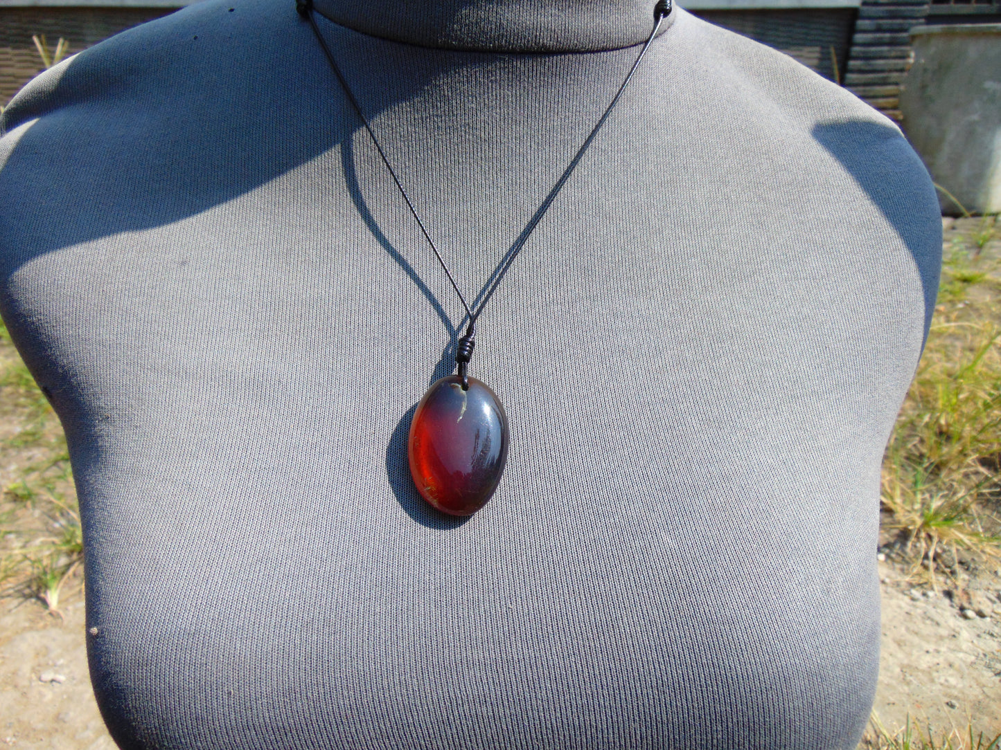 9 gram Pendant Indonesian Blue Amber for Healing N47