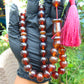 56 gr Hand Tasbih 33+2 Beads 13 mm Indonesian Red Amber for Healing TB14i33