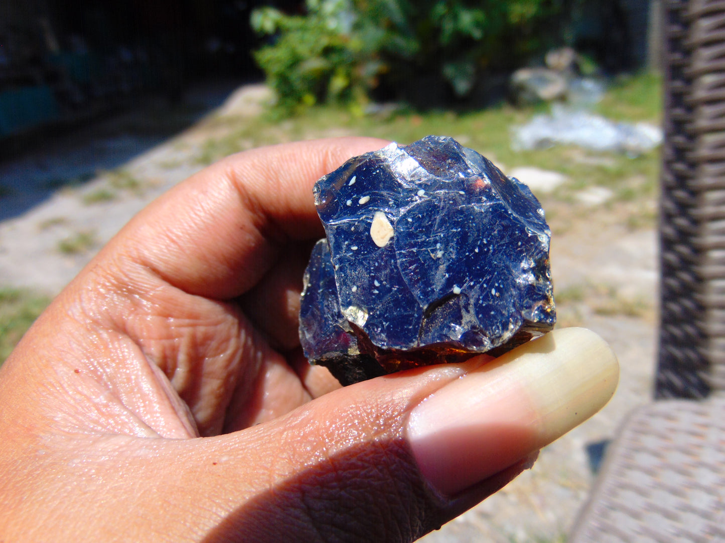 18 gram Rough Raw Indonesian Blue Amber for Healing RBM10