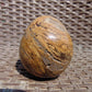 225 gr shaped Egg - 85x76 mm Indonesia Aromatic Perfumed Yellow Cream Amber , Natural Stone Egg, Unique Home & Altar Decor 26CTL6