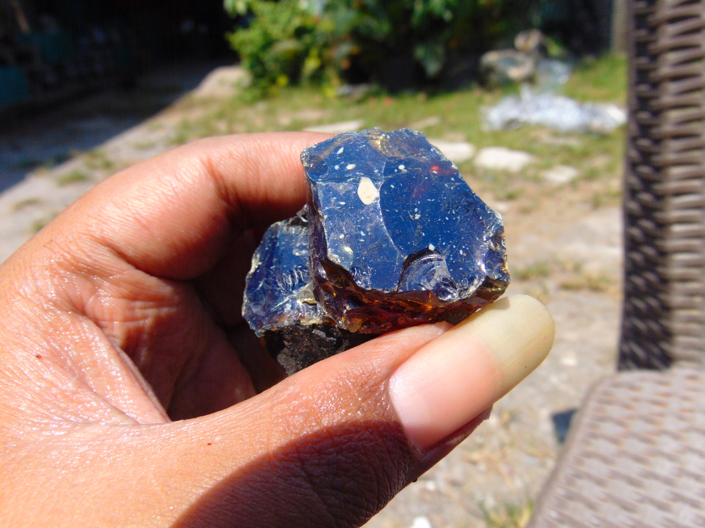 18 gram Rough Raw Indonesian Blue Amber for Healing RBM10