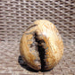 225 gr shaped Egg - 85x76 mm Indonesia Aromatic Perfumed Yellow Cream Amber , Natural Stone Egg, Unique Home & Altar Decor 26CTL6