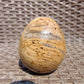 225 gr shaped Egg - 85x76 mm Indonesia Aromatic Perfumed Yellow Cream Amber , Natural Stone Egg, Unique Home & Altar Decor 26CTL6