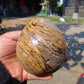 225 gr shaped Egg - 85x76 mm Indonesia Aromatic Perfumed Yellow Cream Amber , Natural Stone Egg, Unique Home & Altar Decor 26CTL6