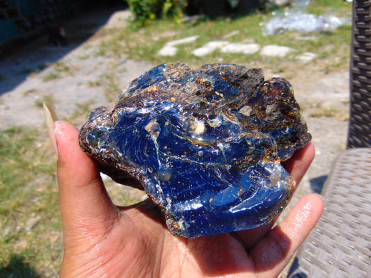275 gram Rough Raw Indonesian Blue Amber for Healing RBAR21