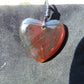 7 gr Heart Pendant Indonesian Crystal Red Amber for Healing 25N203