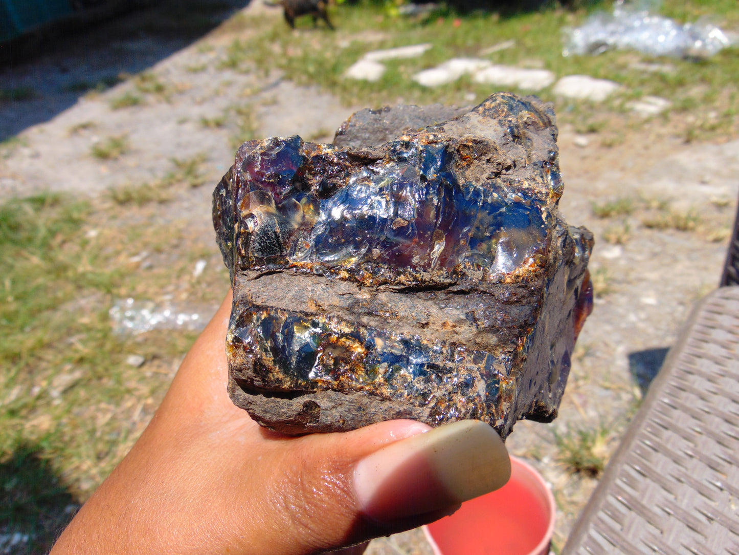 275 gram Rough Raw Indonesian Blue Amber for Healing RBAR21