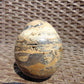 216 gr Shaped  Egg - 84x70 mm Indonesia Aromatic Perfumed Yellow Cream Amber, Natural Stone Egg, Unique Home & Altar Decor 26CTL11