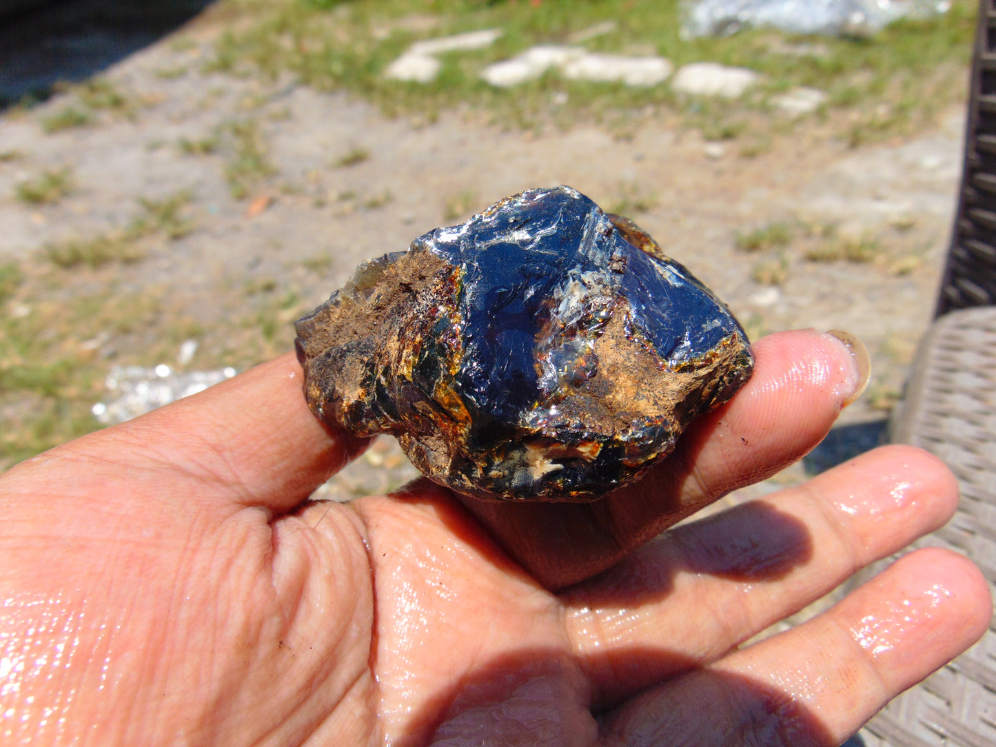 38 gram Rough Raw Indonesian Blue Amber for Healing RBAR79