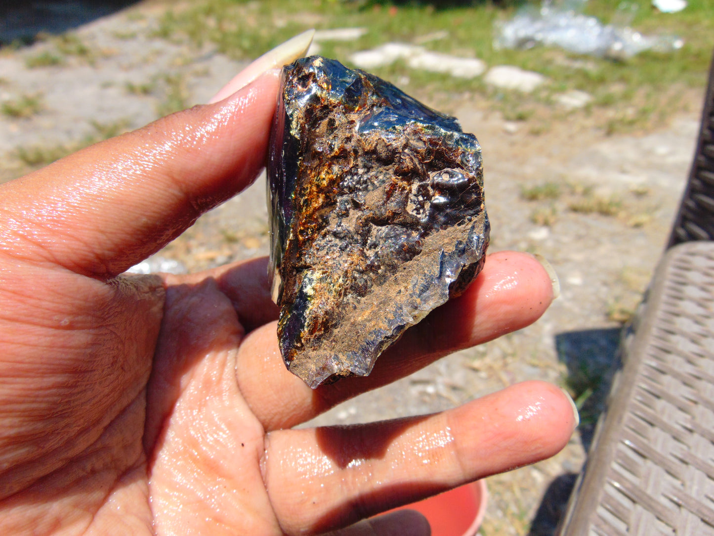 38 gram Rough Raw Indonesian Blue Amber for Healing RBAR79