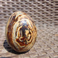 147 gr Shaped Egg - 87x71 mm Indonesia Aromatic Perfumed Yellow Cream Amber , Natural Stone Egg, Unique Home & Altar Decor 26CTL15