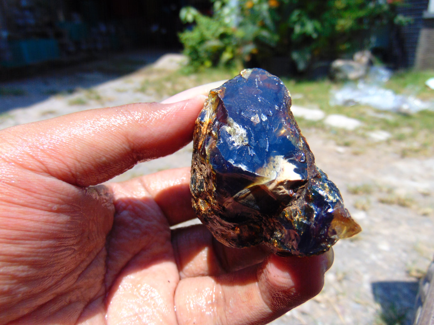 38 gram Rough Raw Indonesian Blue Amber for Healing RBAR79