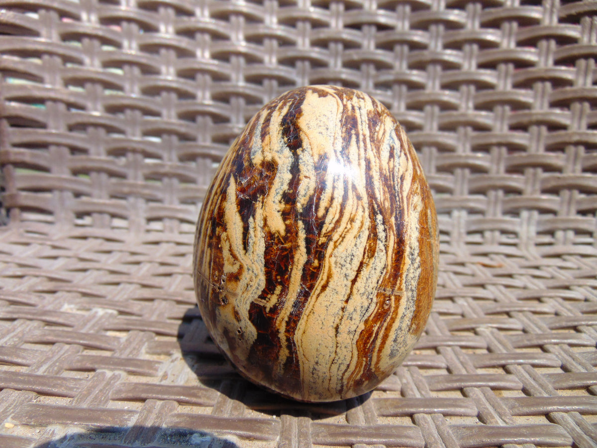 147 gr Shaped Egg - 87x71 mm Indonesia Aromatic Perfumed Yellow Cream Amber , Natural Stone Egg, Unique Home & Altar Decor 26CTL15