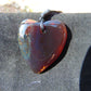 6 gr Heart Pendant Indonesian Red Purple Amber for Healing 25N219