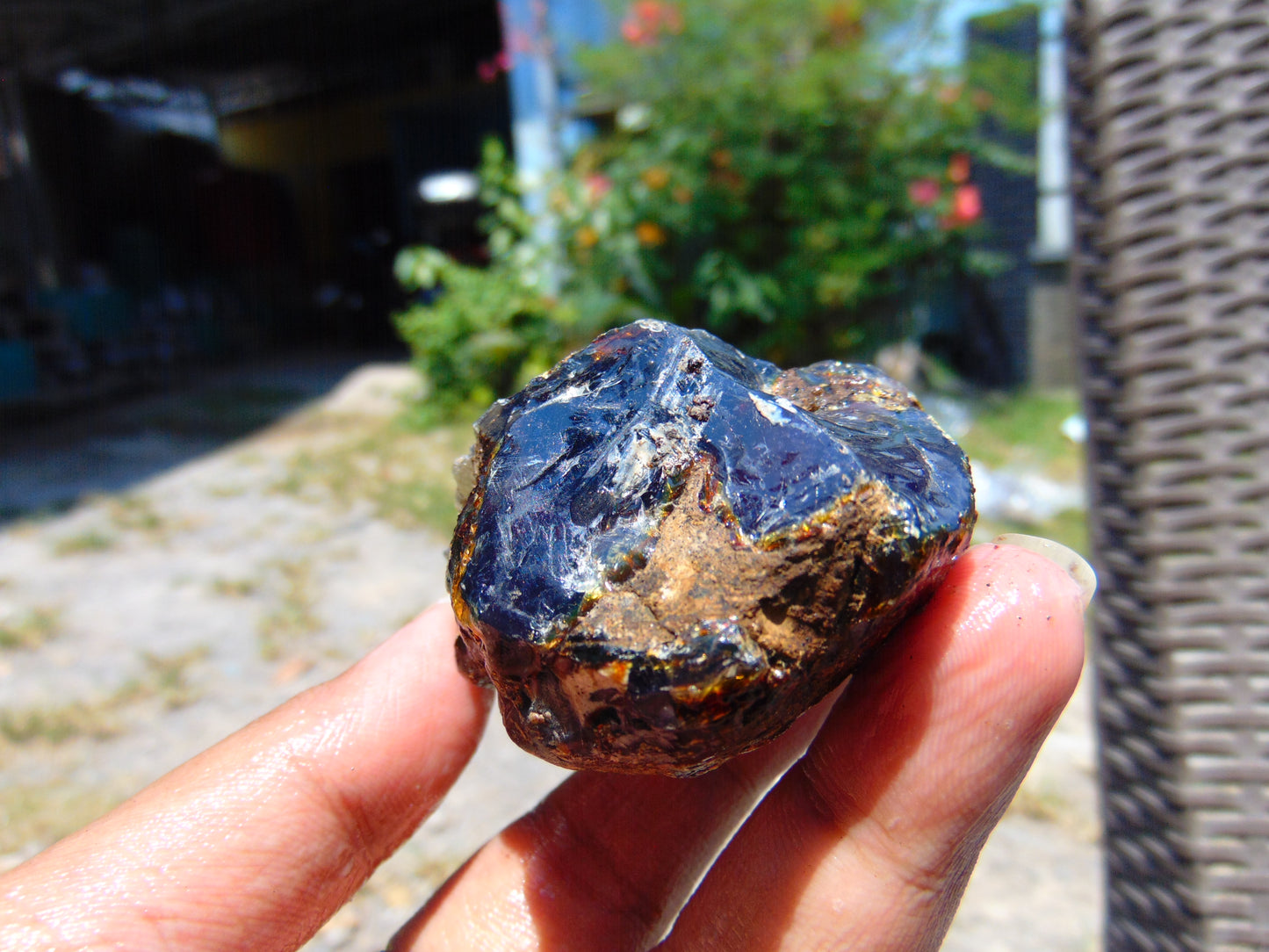 38 gram Rough Raw Indonesian Blue Amber for Healing RBAR79