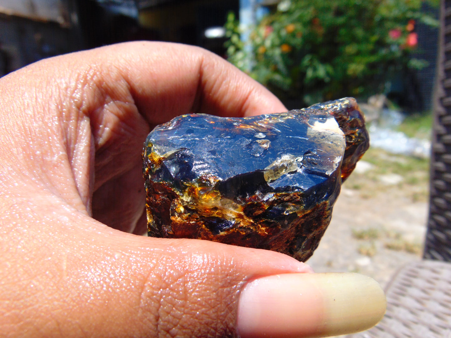 38 gram Rough Raw Indonesian Blue Amber for Healing RBAR79