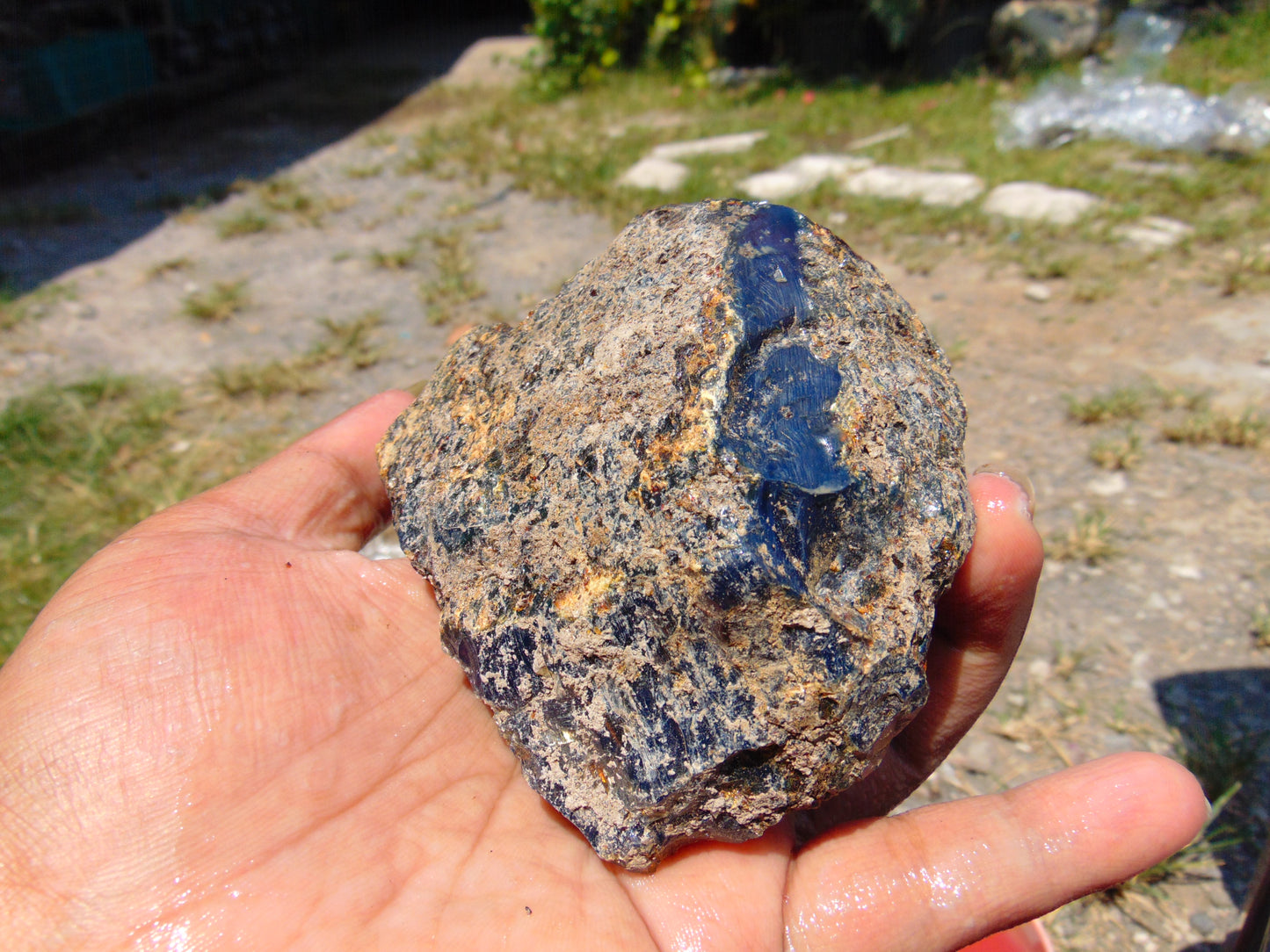 147 gram Rough Raw Indonesian Blue Amber for Healing RBAR92