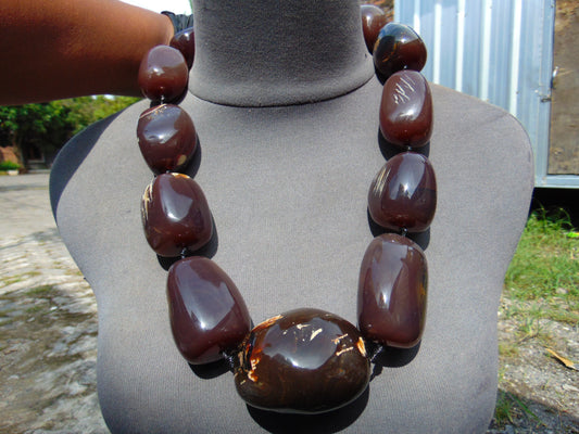 388 gr Big Necklace Indonesian Amber for Healing NE96