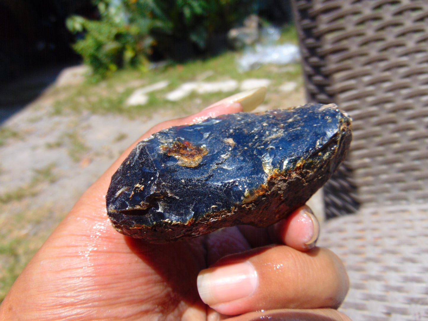 35 gram Rough Raw Indonesian Blue Amber for Healing RBAR78