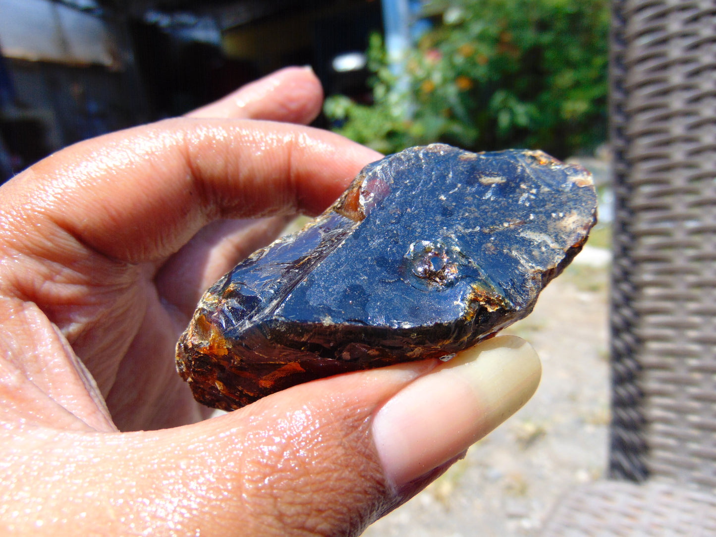 35 gram Rough Raw Indonesian Blue Amber for Healing RBAR78