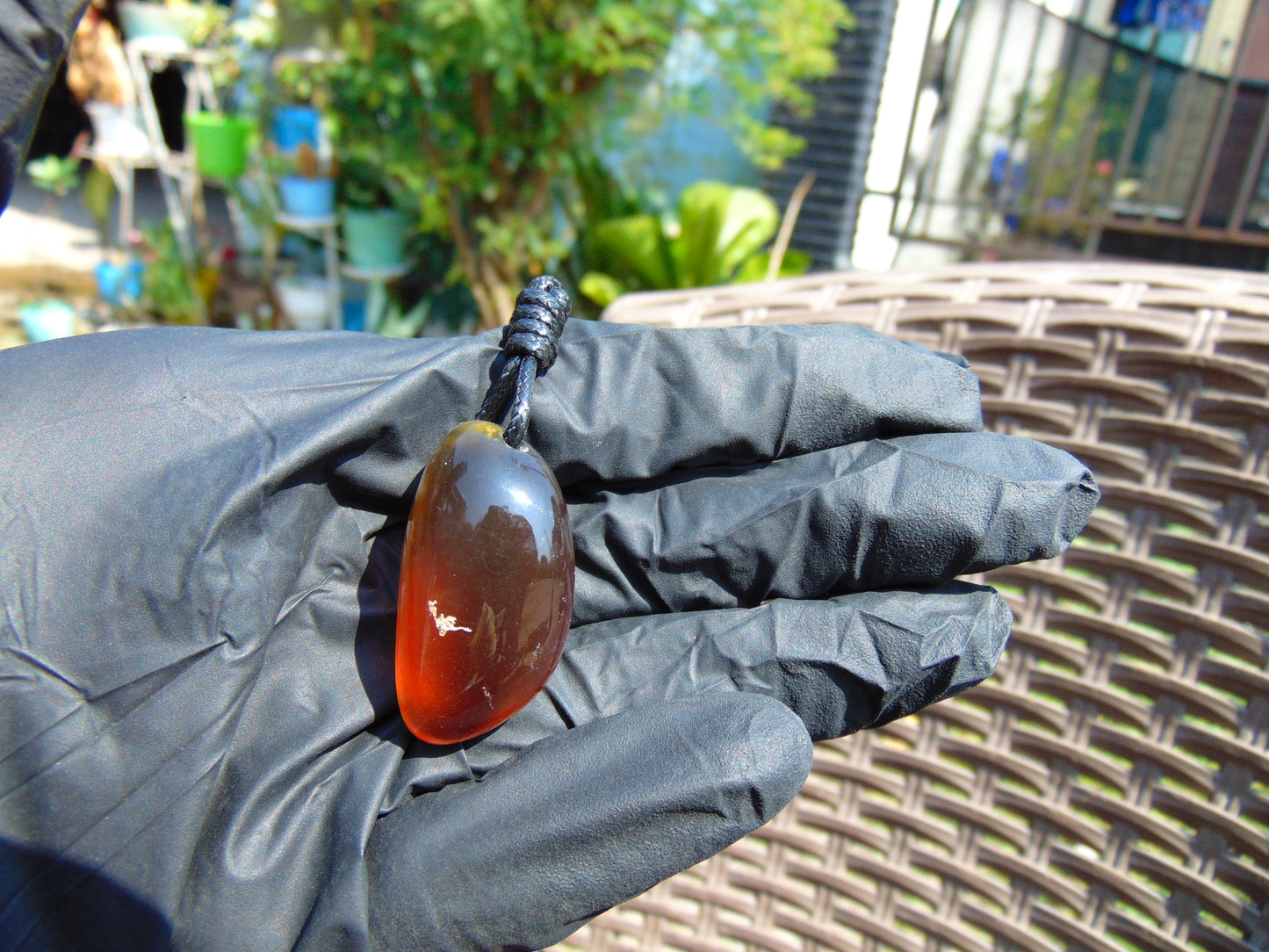 8 gram Pendant Indonesian Blue Amber for Healing PB131