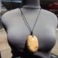 66 gr Genuine Natural Indonesian Aromatic Perfumed Yellow Amber Big Pendant 26CPX27