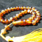 25 gr Hand Tasbih 33+2 Beads 8 mm Indonesian Blue Red Amber for Healing 26TBS850