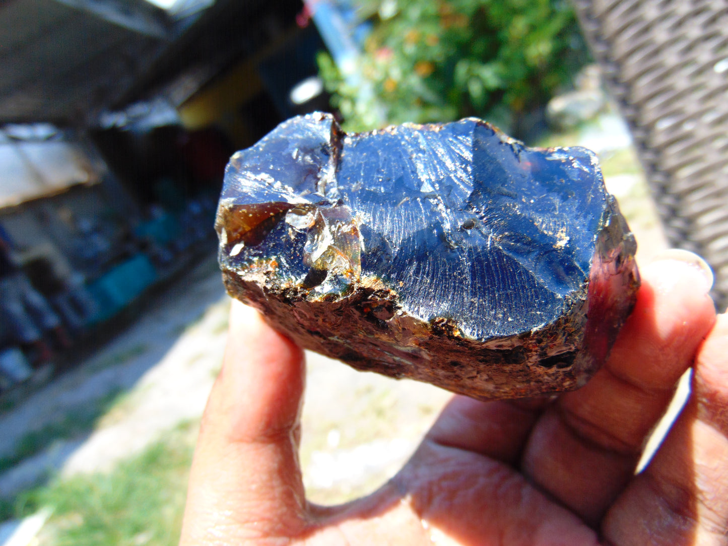 77 gram Rough Raw Indonesian Blue Amber for Healing RBAR57