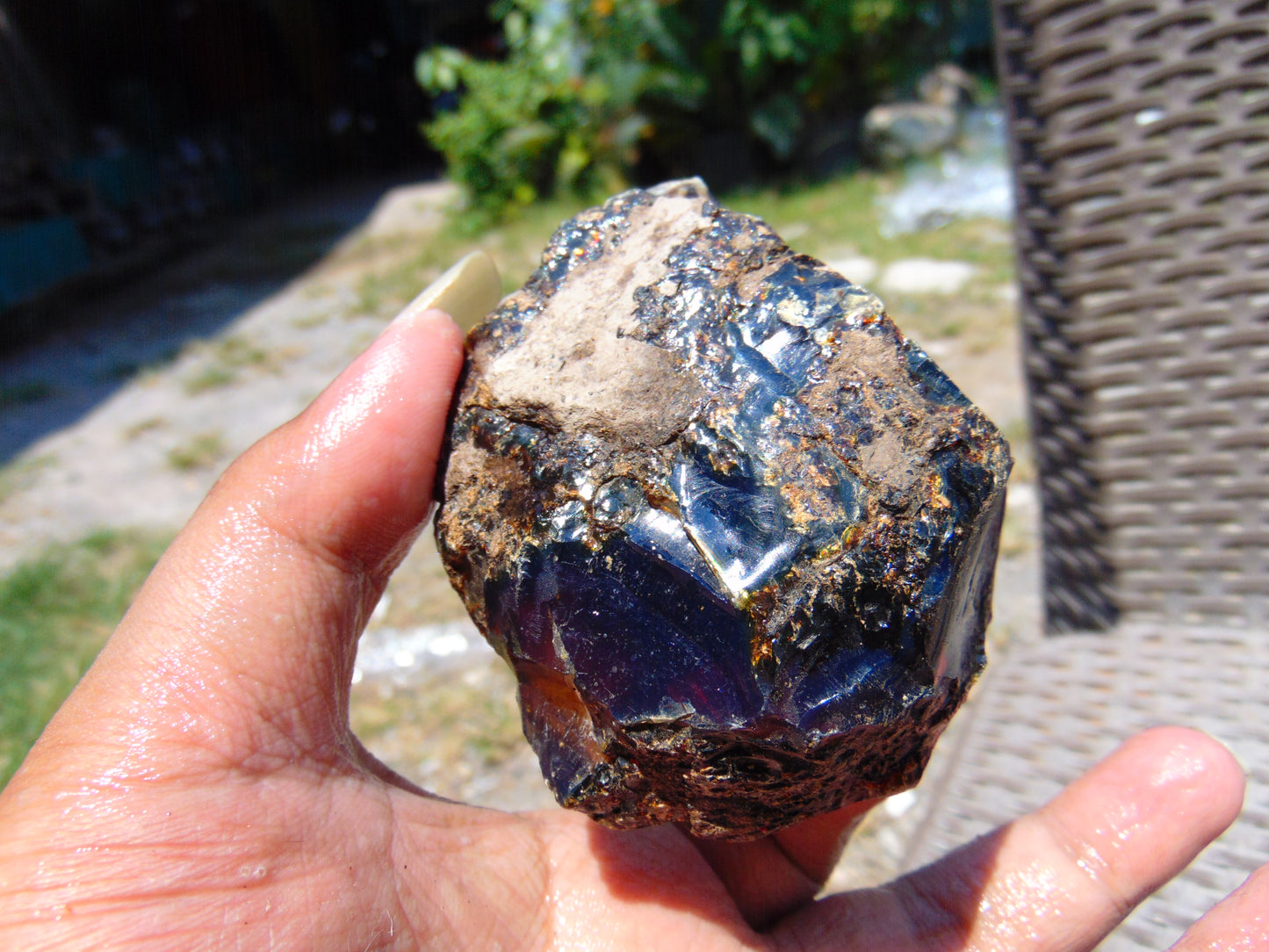 77 gram Rough Raw Indonesian Blue Amber for Healing RBAR57