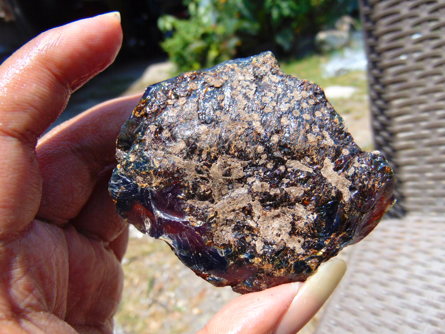 77 gram Rough Raw Indonesian Blue Amber for Healing RBAR57