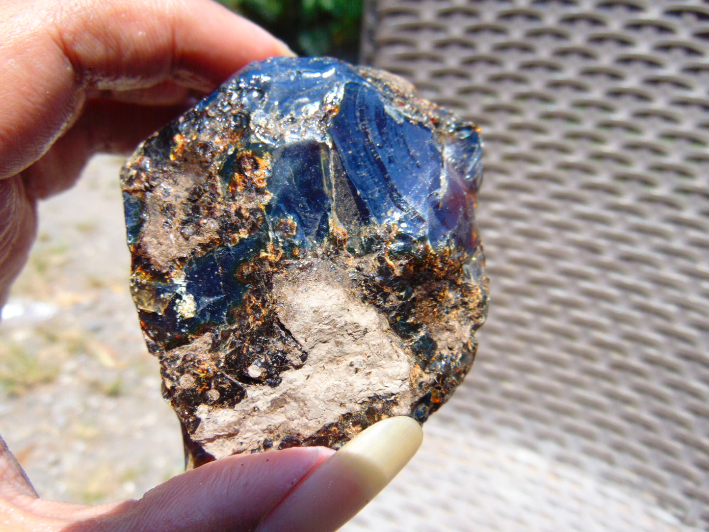 77 gram Rough Raw Indonesian Blue Amber for Healing RBAR57