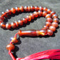 23gr Hand Tasbih 33+2 Beads 8 mm Indonesian Cherry Red Amber for Healing 26TBS48