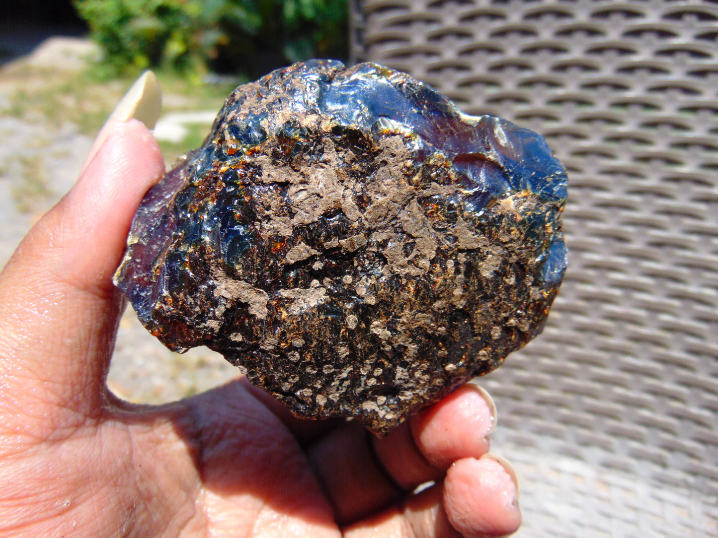 77 gram Rough Raw Indonesian Blue Amber for Healing RBAR57