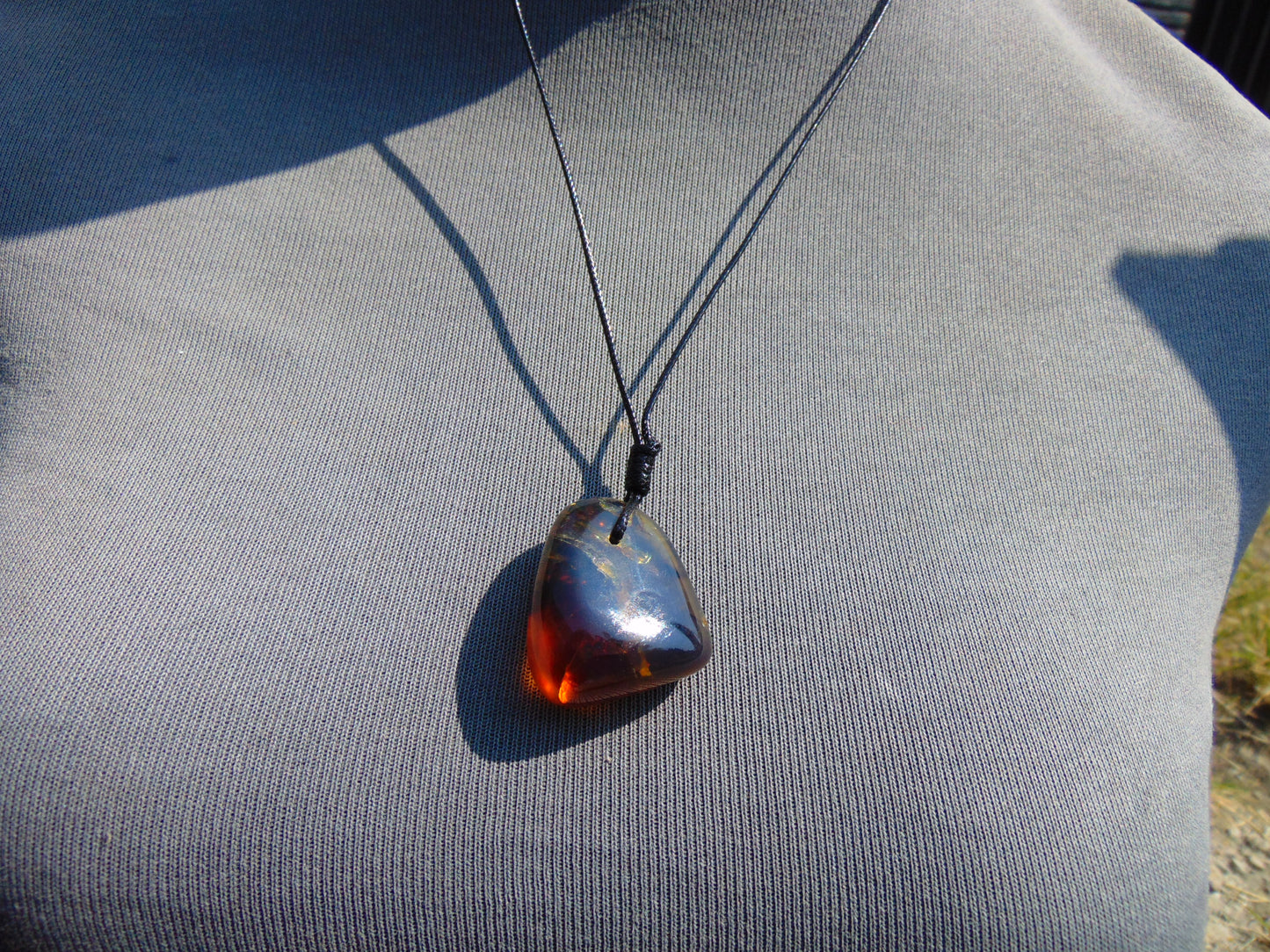 7 gram Pendant Indonesian Blue Amber for Healing PBN436