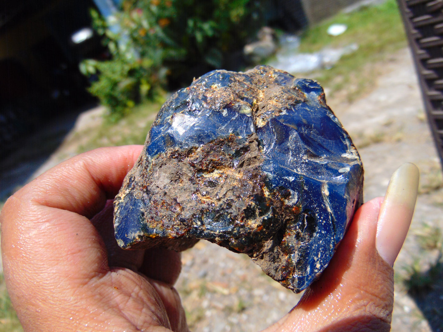 100 gram Rough Raw Indonesian Blue Amber for Healing RBAR46