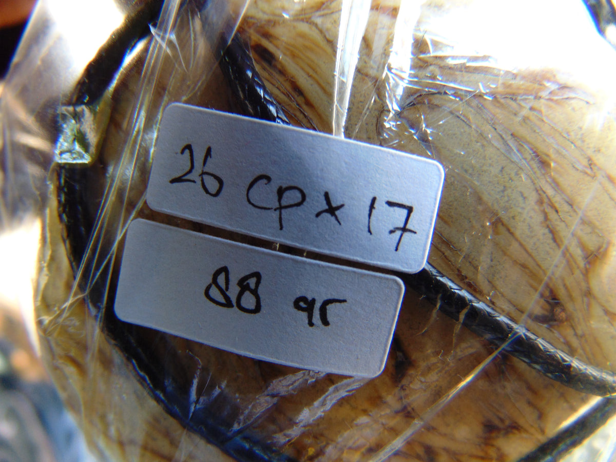 88 gr Genuine Natural Indonesian Aromatic Perfumed Yellow Amber Big Pendant 26CPX17