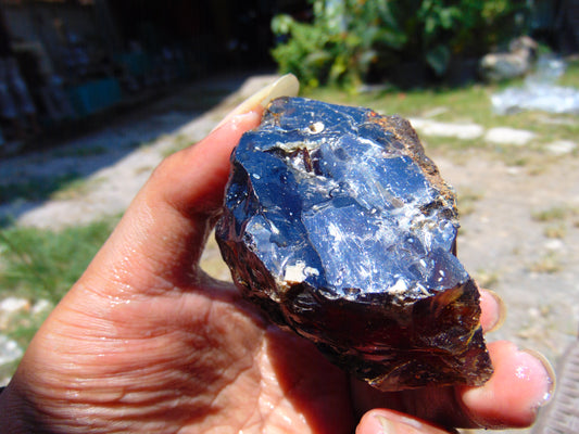 59 gram Rough Raw Indonesian Blue Amber for Healing RBAR89