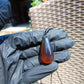 6 gram Teardrop Pendant Indonesian Red Blue Amber for Healing PBN579