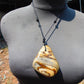 73 gr Genuine Natural Indonesian Aromatic Perfumed Yellow Amber Big Pendant 26CPX54